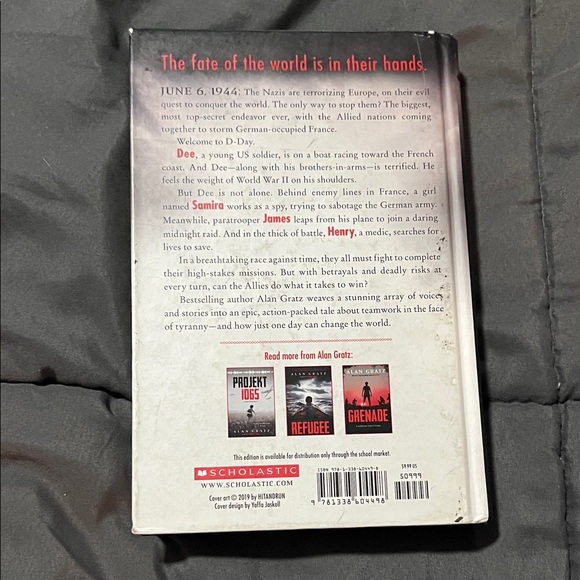 Scholastic 'Allies' by Alan Gratz - Red and Black Cover - Picture 2 of 2